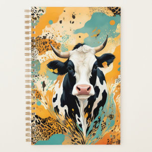 Agenda Impressão de Animal Vaca Personalizada