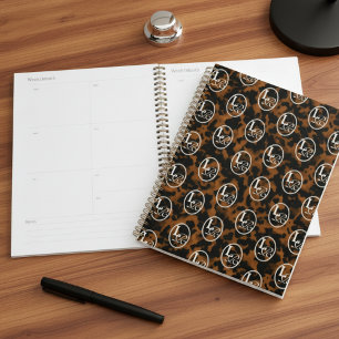 Agenda Impressão de Casco de Tartaruga com Monograma Mode
