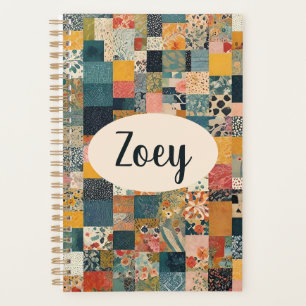 Agenda Impressão de Colcha de Patchwork Personalizada
