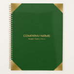 Agenda Impressão de imagem de couro verde com ponteiro de<br><div class="desc">Imagem de um impressão de couro verde-vintage com sotaque dourado nos cantos.</div>