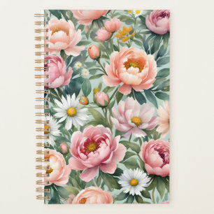 Agenda Impressão de Papel de Parede Floral Personalizado