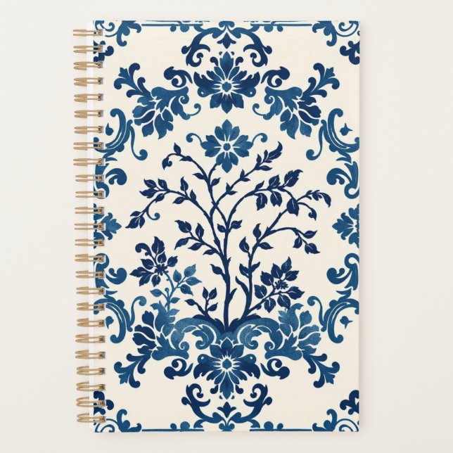 Agenda Impressão de Porcelana Blue Willow (Frente)