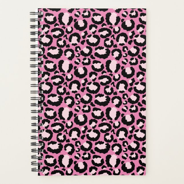 Agenda Impressão Leopardo Rosa (Frente)