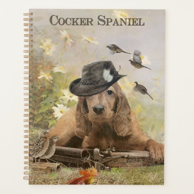 Agenda Inglês Cocker Spaniel (Frente)