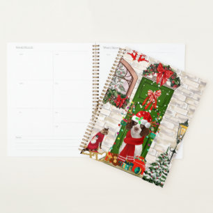 Agenda Inglês Springer Spaniel Dog Natal