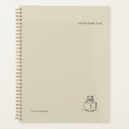 Agenda Ink Pot Minimalist Book Lover Planner