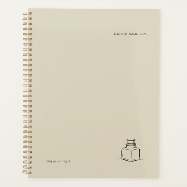 Agenda Ink Pot Minimalist Book Lover Planner (Frente)