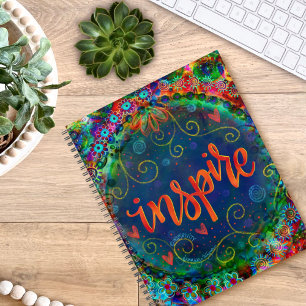 Agenda Inspire Whimsical Colorful Floral Divertir Trendên