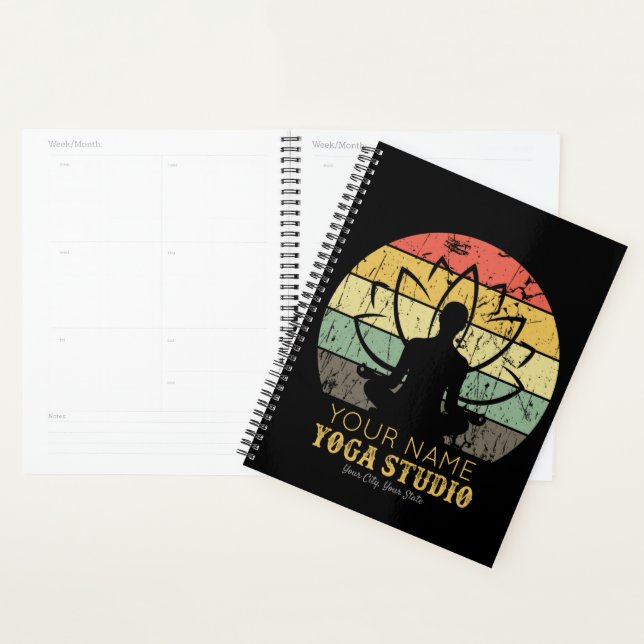 Agenda Instrutor de Malhação do Yoga Studio Personalizado (Exibição)