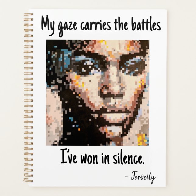 Agenda Intense pixel portrait (Frente)