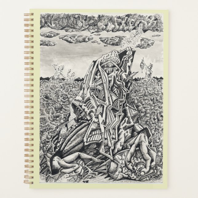 Agenda Intimidação, desenho de tinta (Frente)