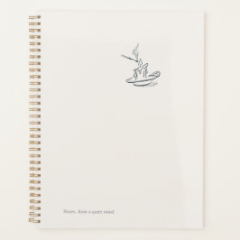 Agenda Introvert Black and White Minimalist Planner