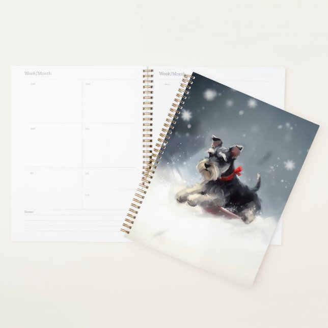 Agenda Inverno de Natal de Miniatura Schnauzer (Exibição)