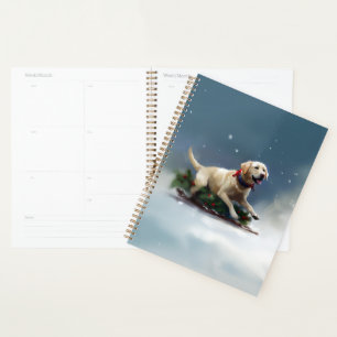 Agenda Inverno de neve de Natal Labrador