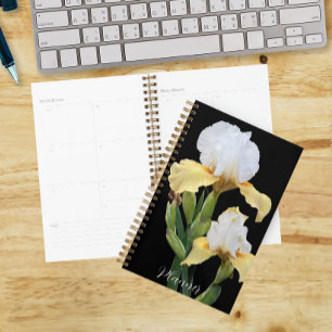 Agenda Íris Florais Brancas e Amarelas