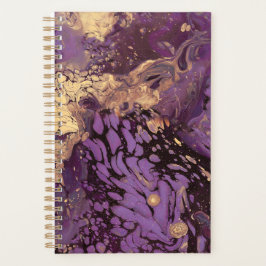 Agenda iris gold ink swirl :