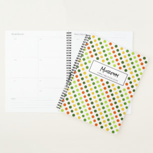 Agenda Irish Color Dots Patterno NAME Family Reunion Dive