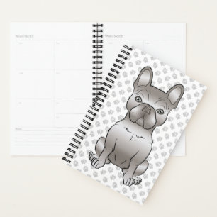 Agenda Isabella French Bulldog / Frenchie Cute Dog & Paws