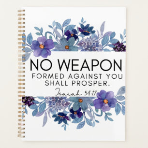 Agenda Isaiah 54:17 Nenhuma Arma Formada Contra Você Flor