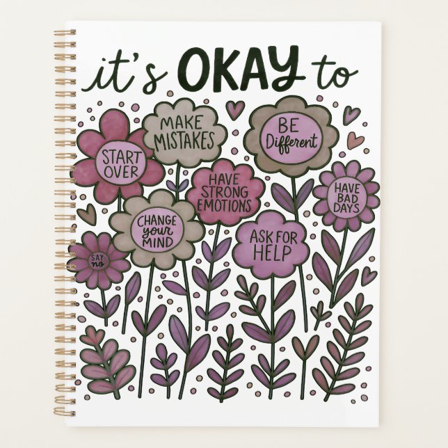 Agenda It's Okay To Boho Floral (Frente)