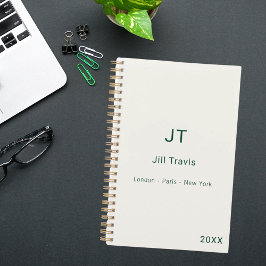 Agenda Ivory emerald green modern minimalist luxury 2026