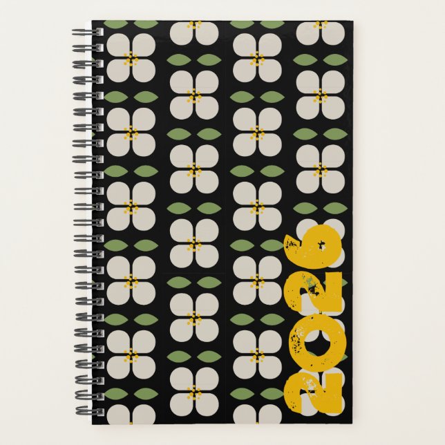 Agenda IVORY VINES - Botanical Pattern Planner (Frente)