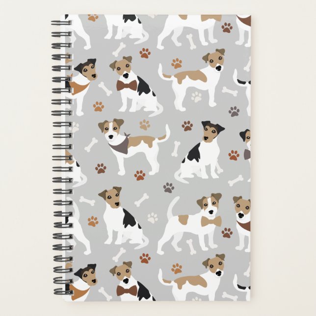 Agenda Jack Russell Terrier Paws e Bones Planner (Frente)