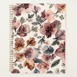 Agenda Jardim Botânico Mal-humorado Aquarela Flor Silvest