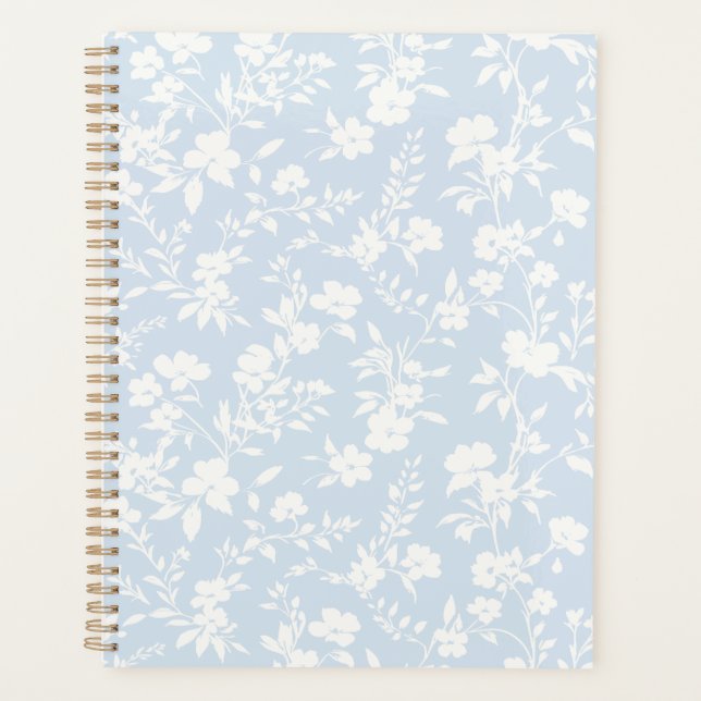Agenda Jardim Botânico Neutro - Azul Pó (Frente)
