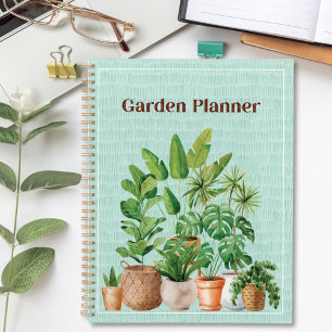 Agenda Jardim de Casa Tropical Verde Aquarela