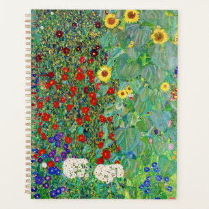 Agenda Jardim de Fazenda Gustav Klimt com pintura de gira