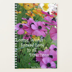 Agenda Jardim Flor de Primavera de Cotação Inspiradora