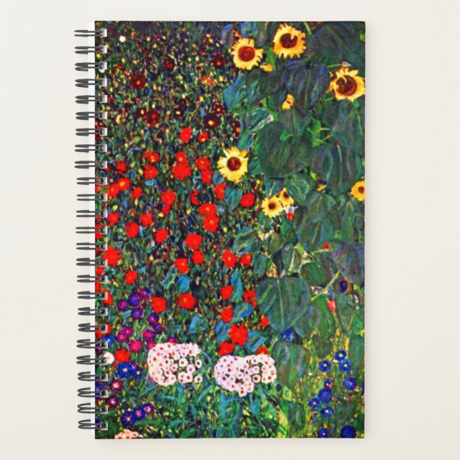 Agenda Jardim Flor Gustav Klimt (Frente)