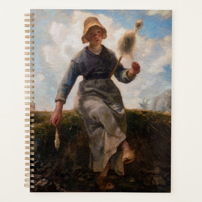 Agenda Jean-Francois Millet - The Spinner Girl (Frente)