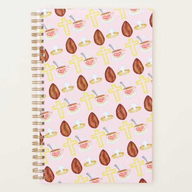 Agenda Jesus + Coffee Pattern (Frente)