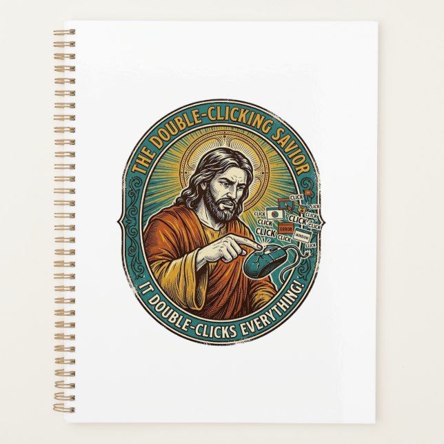 Agenda Jesus Quebrou o Mouse com Duplo Clique TI Tecnolog (Frente)