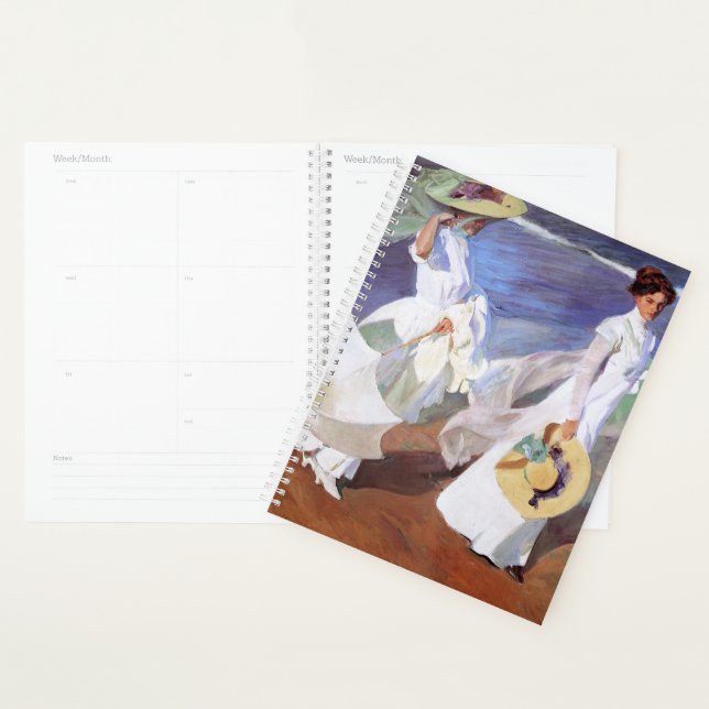 Agenda Joaquin Sorolla Women Walking Beach (Exibição)