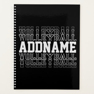 Agenda Jogador da Equipe de Logotipo de Voleibol em Desap