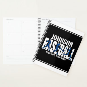 Agenda Jogador de Jogo de NOMES ADD da Equipe de Baseball