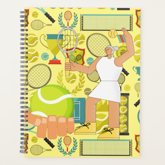 Agenda Jogador de Tênis para mulheres (Frente)