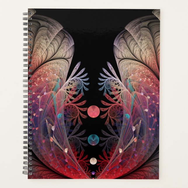 Agenda Jonglage Abstrato Modern Fantasy Fractal Art (Frente)