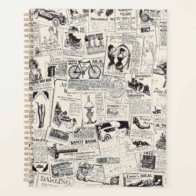 Agenda Jornal Vintage (Frente)