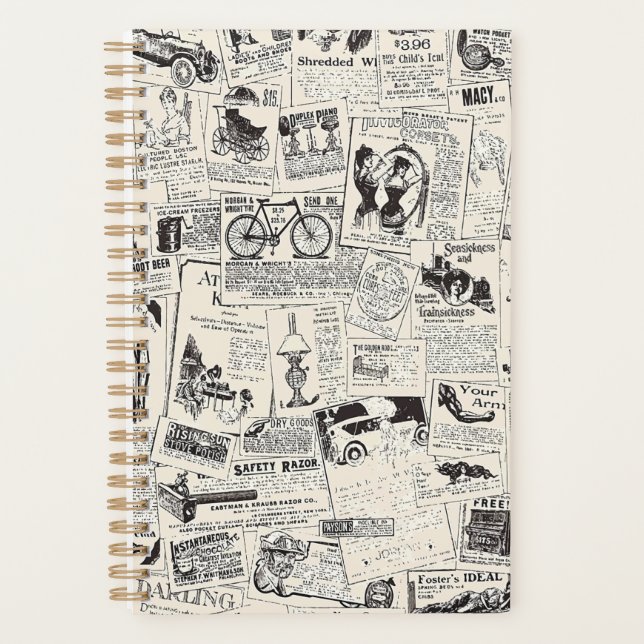 Agenda Jornal Vintage (Frente)