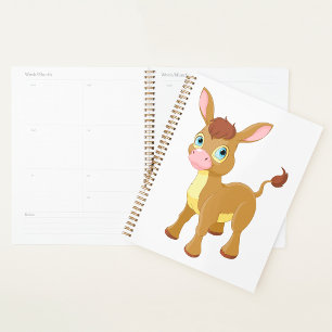 Agenda Jovem Cachorro Bonito com Olhos Azuis Grandes