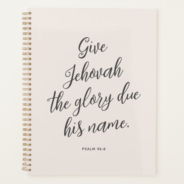 Agenda JW Planner, Texto das Testemunhas de Jeová de 2025 (Frente)