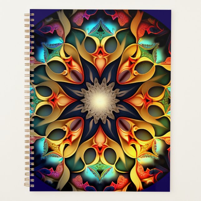 Agenda Kaleidoscope Mandala Flower Design- 23091 (Frente)