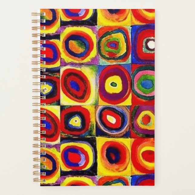 Agenda Kandinsky Modern Squares Círculos Coloridos (Frente)