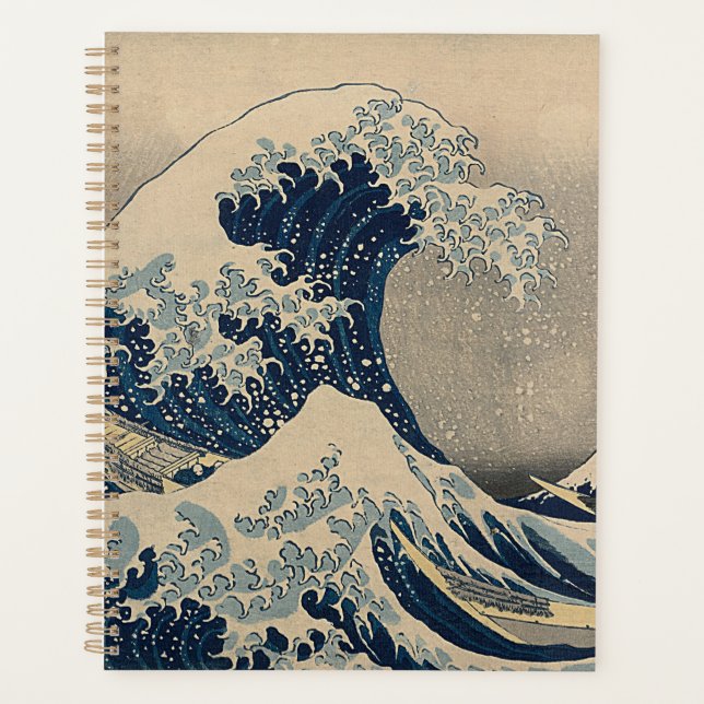 Agenda Katsushika Hokusai. A onda do Excelente de Kanagaw (Frente)