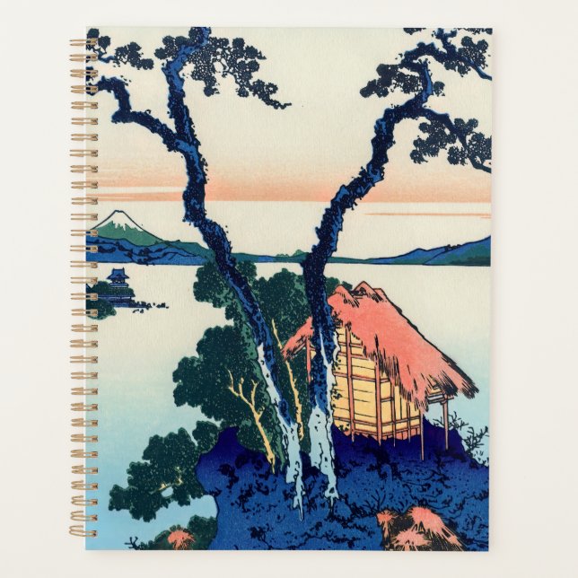 Agenda Katsushika Hokusai - Lago Suwa na província de Shi (Frente)