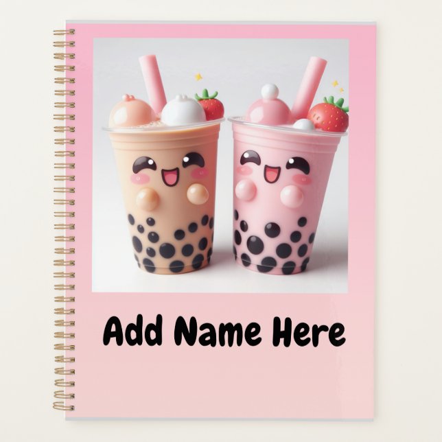 Agenda KAwaii Happy Boba Tea Planner (Frente)